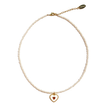 Raku Heart Necklace